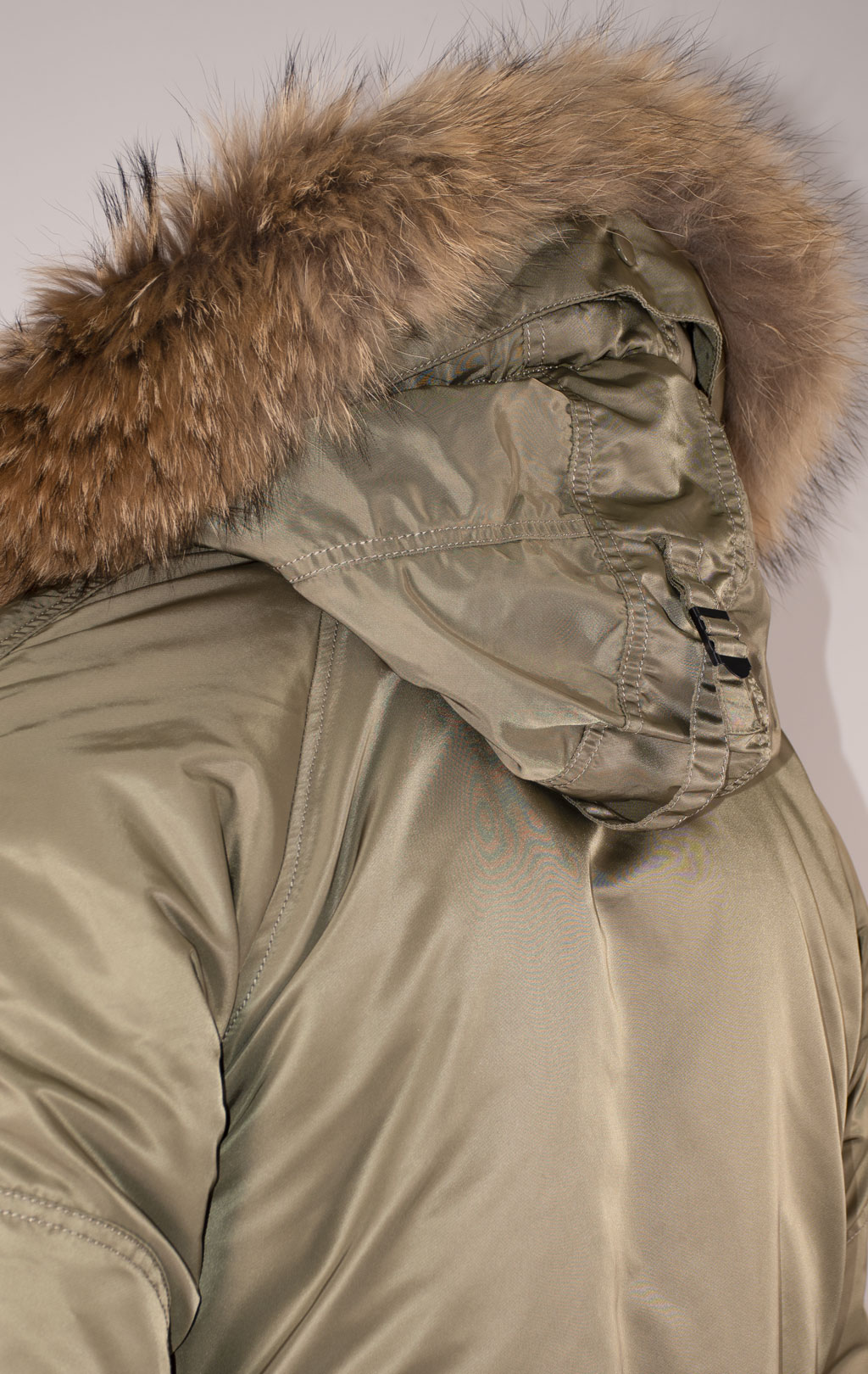 Аляска ALPHA INDUSTRIES SLIM FIT GEN-I N-3B натур. мех vintage olive/orange 