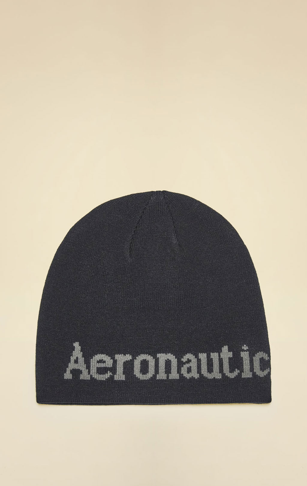 Шапка вязаная AERONAUTICA MILITARE FW 26/27/CN jet black (CU 0093) 