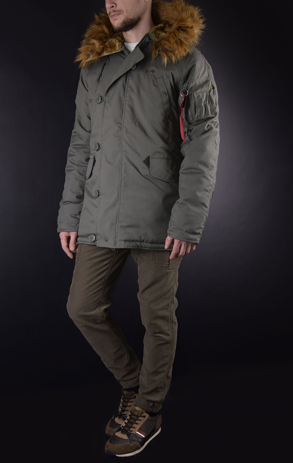 Аляска ALPHA INDUSTRIES EXPLORER vintage green 