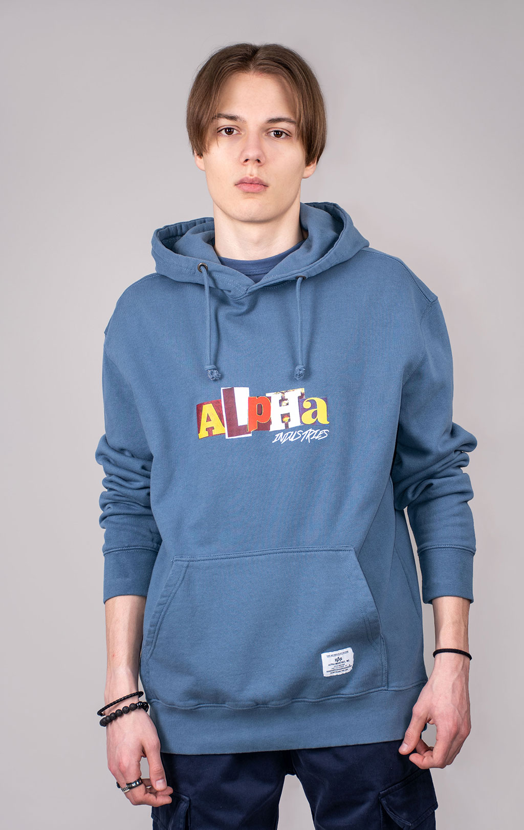 Толстовка ALPHA INDUSTRIES ALPHA RANSOM HOODIE SS 24 m copen blue 