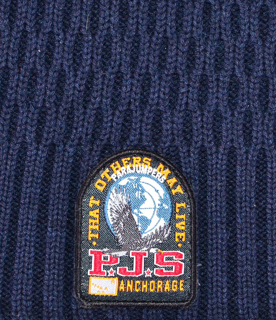 Шапка вязаная PARAJUMPERS LONG HAT navy melange 