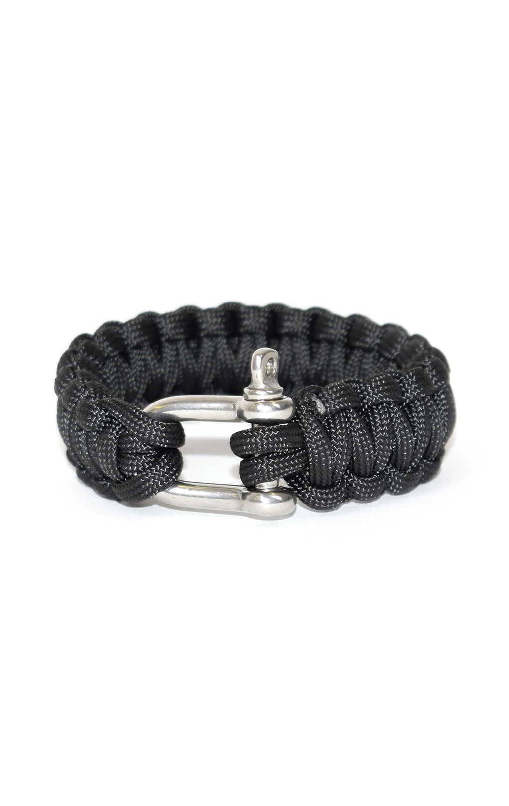 Браслет Mil-Tec PARACORD с карабином black 