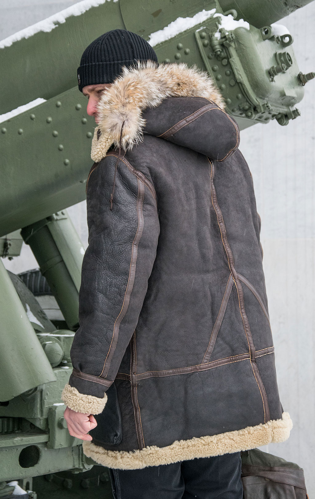 Куртка COCKPIT B-7 ALEUTIAN WW-II big size овчина dark brown (Z21M035) 