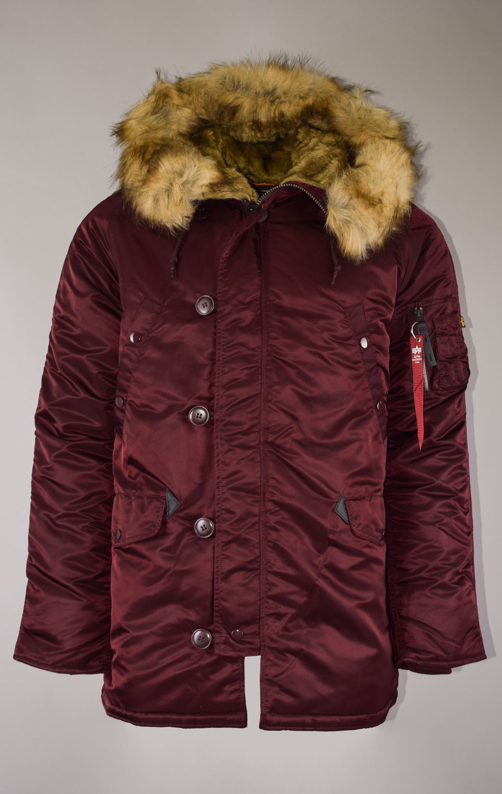 Аляска ALPHA INDUSTRIES VF 59 N-3B deep maroon 