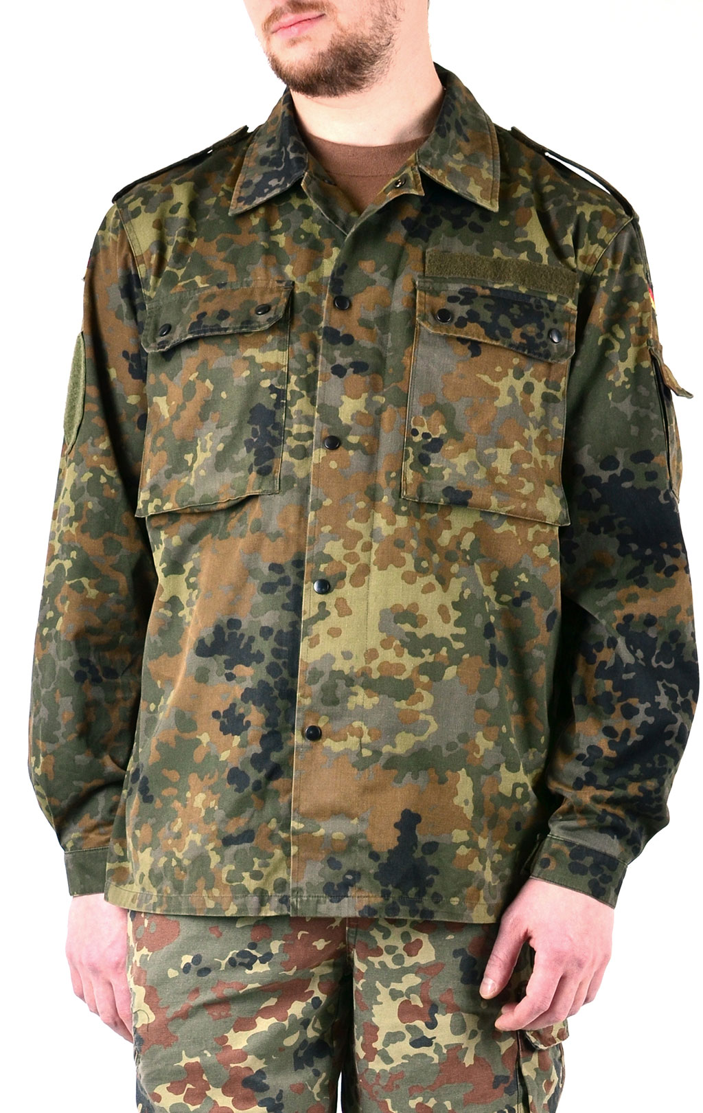 Китель полевой с сеткой flecktarn б/у Германия