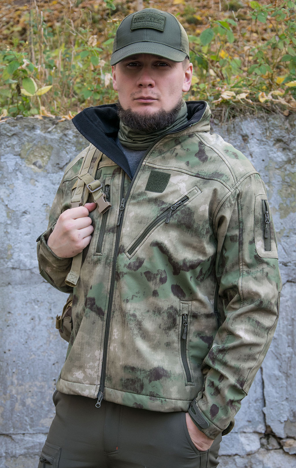 Куртка тактическая Mil-Tec SCU 14 Soft Shell green camo 