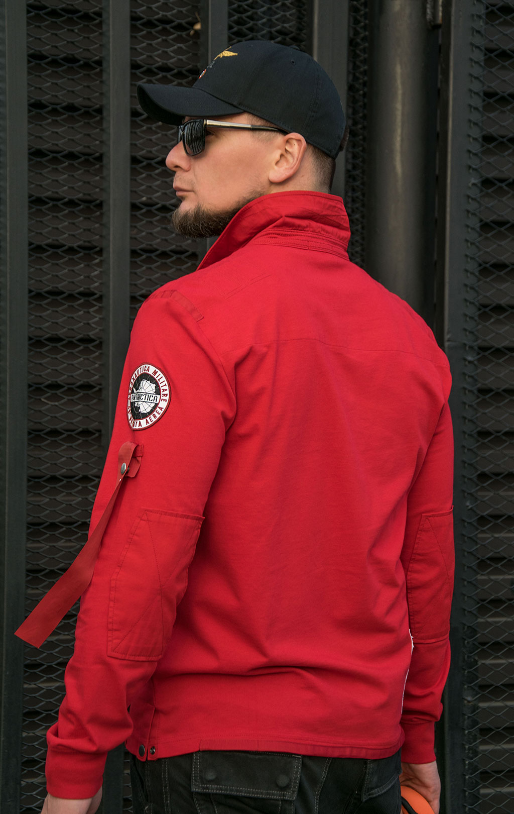 Поло-лонгслив AERONAUTICA MILITARE ANTARCTICA FW 23/24/TR red (PO 1730)