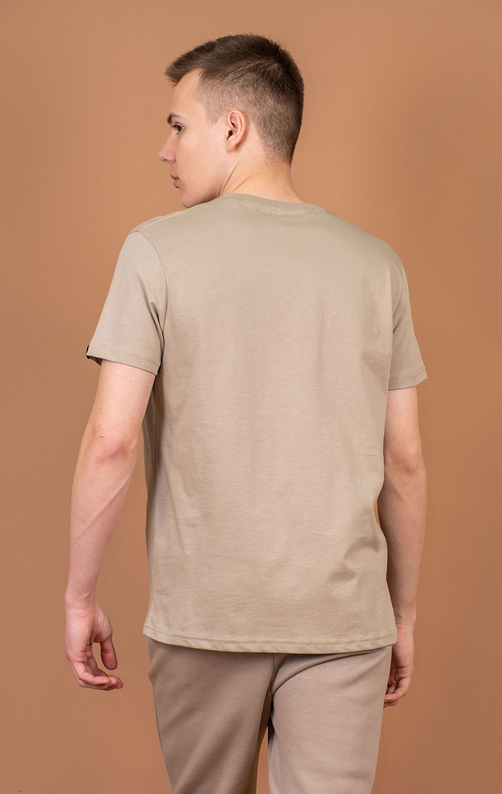 Футболка ALPHA INDUSTRIES EMB T vintage sand 