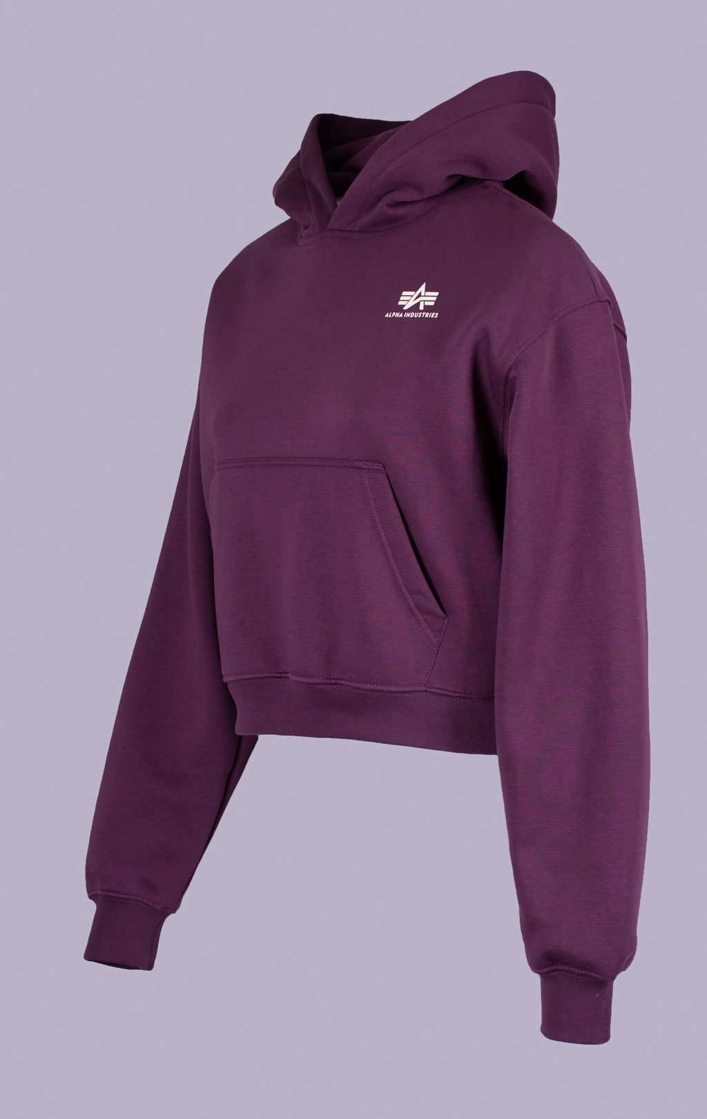 Женская толстовка ALPHA INDUSTRIES BASIC HOODIE SMALL LOGO dark cherry 