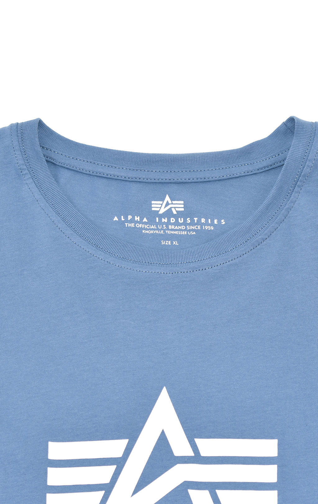 Футболка ALPHA INDUSTRIES BASIC T big size airforce blue 