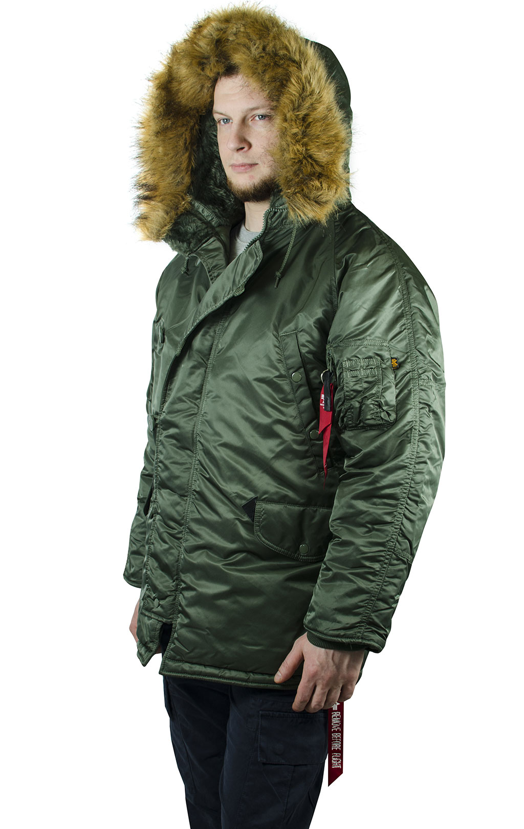 Аляска ALPHA INDUSTRIES CLASSIC N-3B sage green 