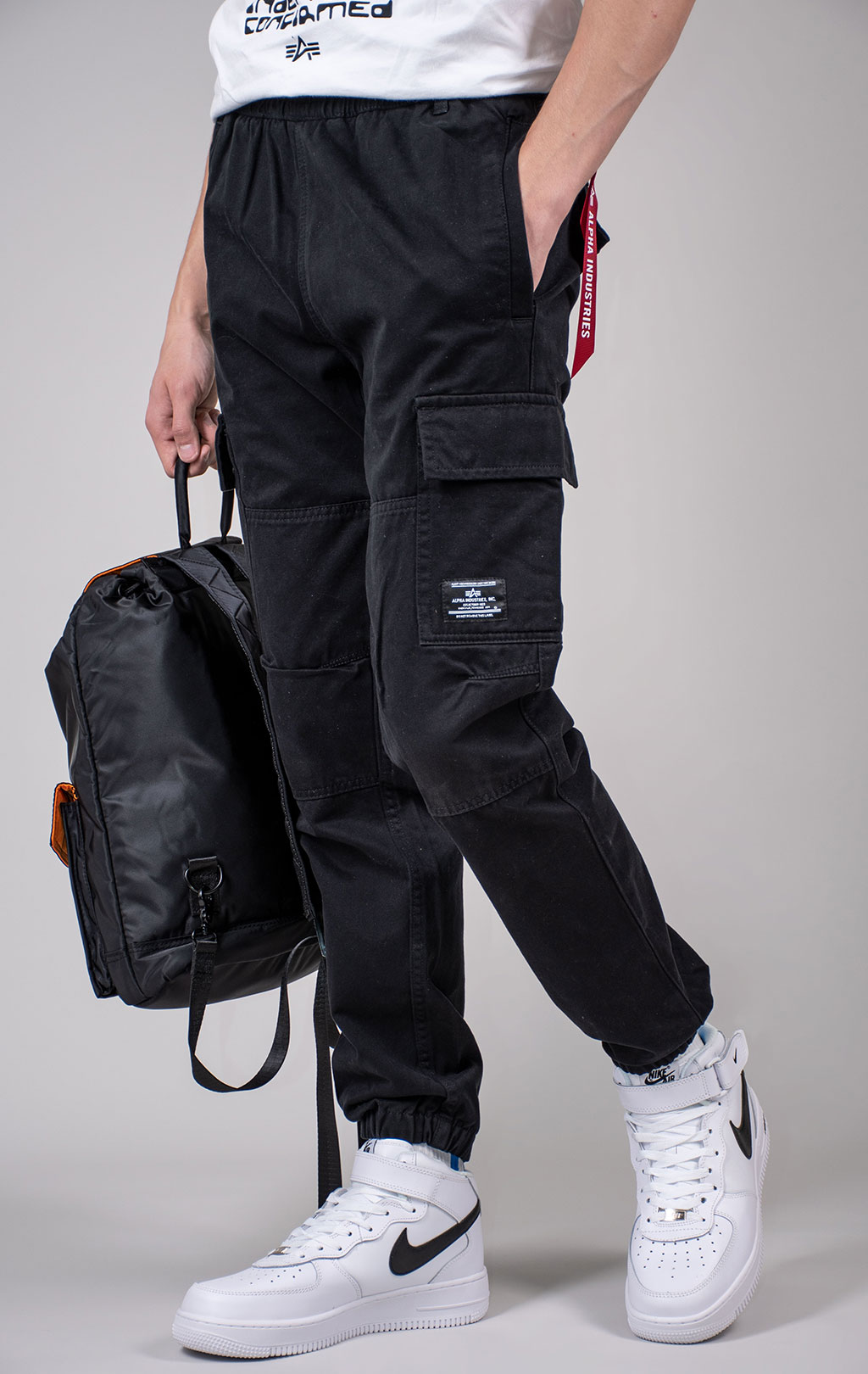 Брюки джоггеры ALPHA INDUSTRIES COTTON JOGGER FW 24/25 black 