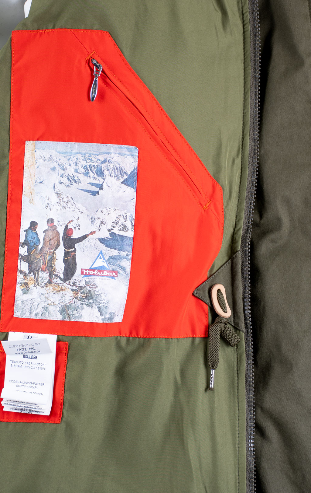 Аляска пуховая HOLUBAR BOULDER military olive 
