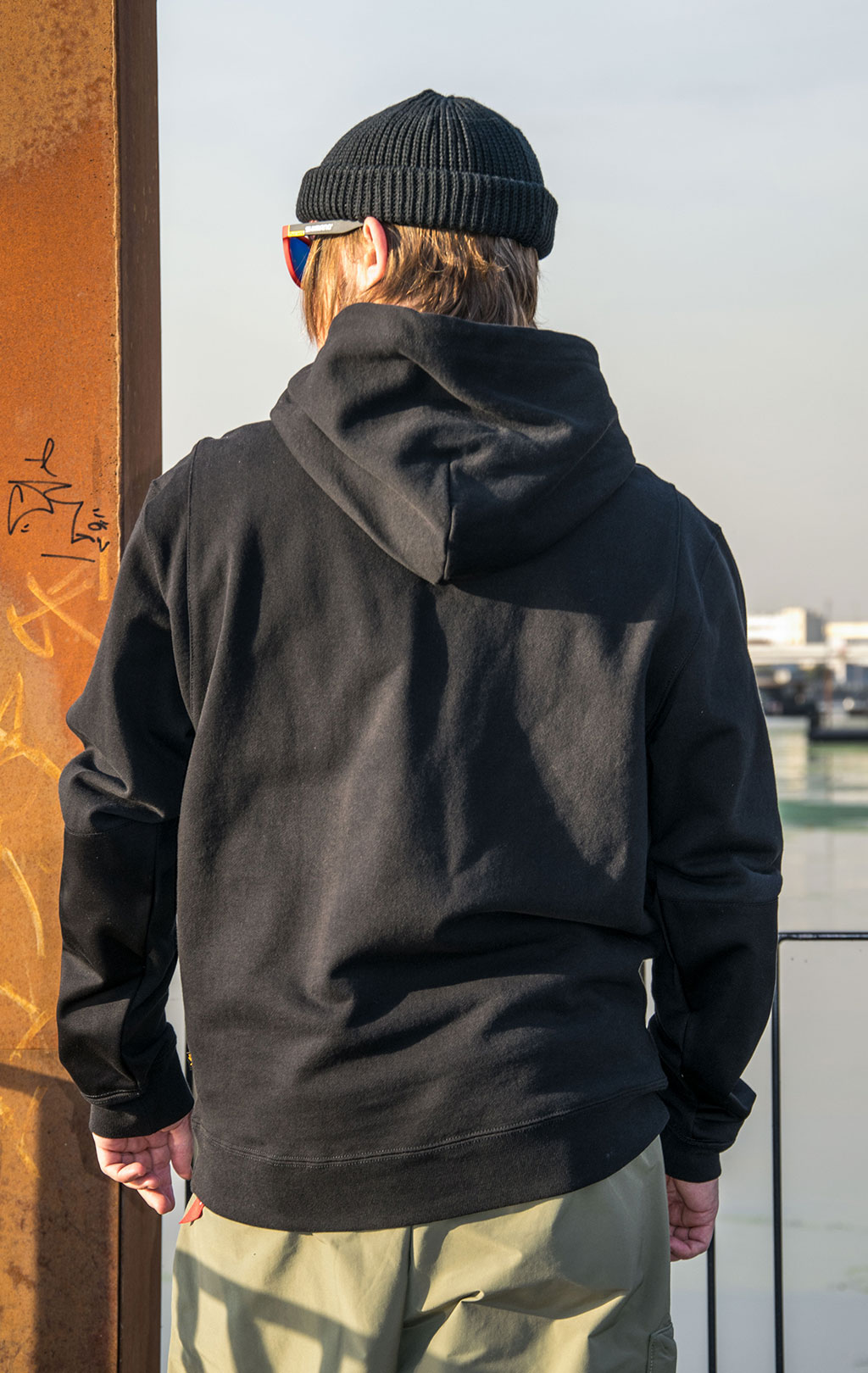 Толстовка ALPHA INDUSTRIES MIXED MEDIA HOODIE FW 23/24 black 