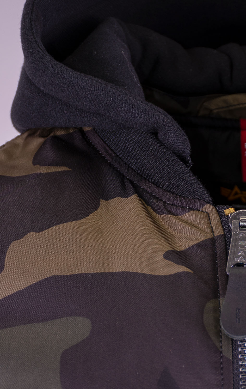 Куртка-бомбер ALPHA INDUSTRIES MA-1 NATUS dark woodland camo 