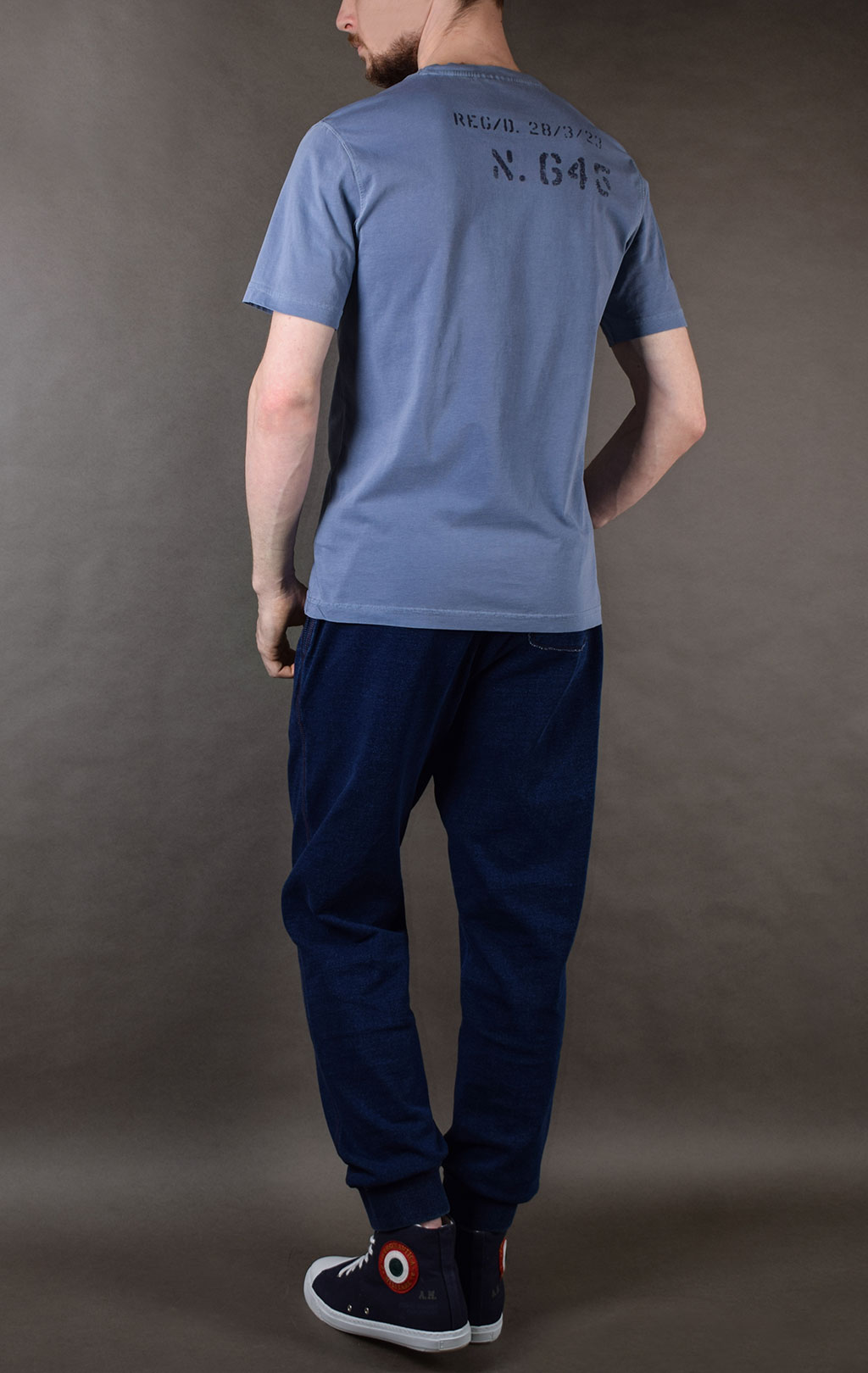 Футболка AERONAUTICA MILITARE SS19 azul (TS 1625)