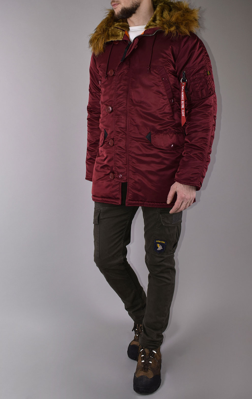 Аляска ALPHA INDUSTRIES VF 59 N-3B burgundy 