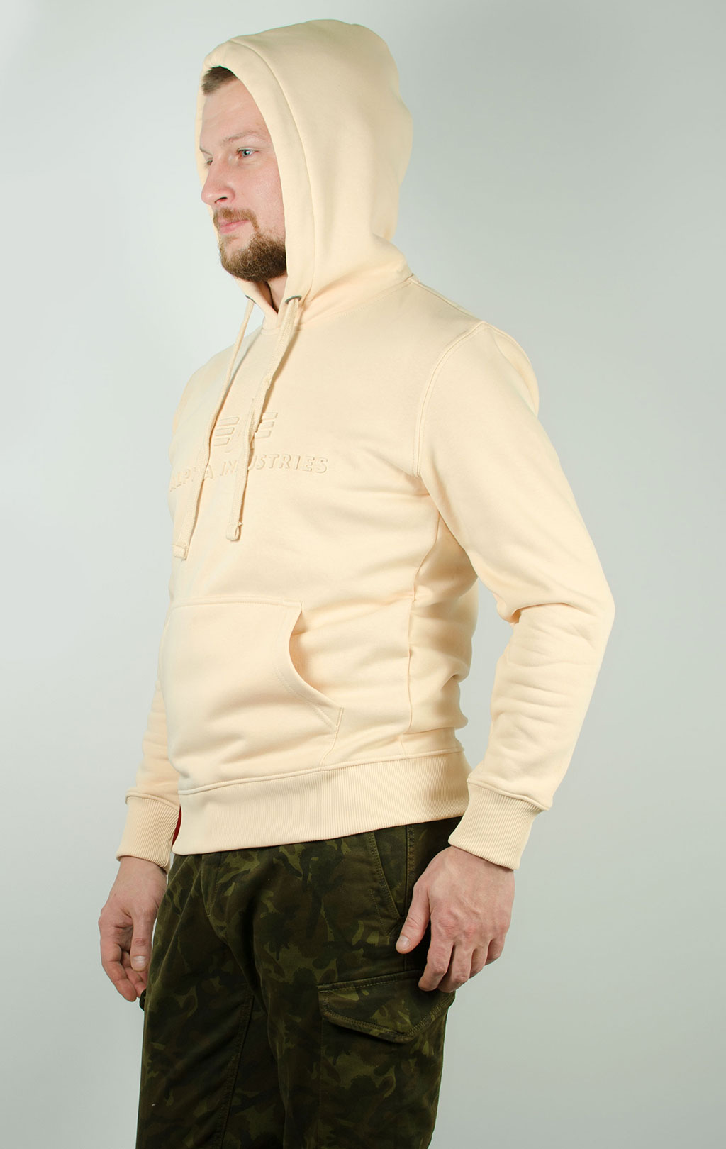 Толстовка ALPHA INDUSTRIES 3D HOODY caramel 