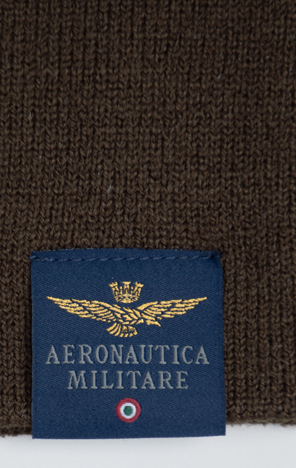 Шапка вязаная AERONAUTICA MILITARE FW 26/27/CN chestnut brown (CU 0092) 