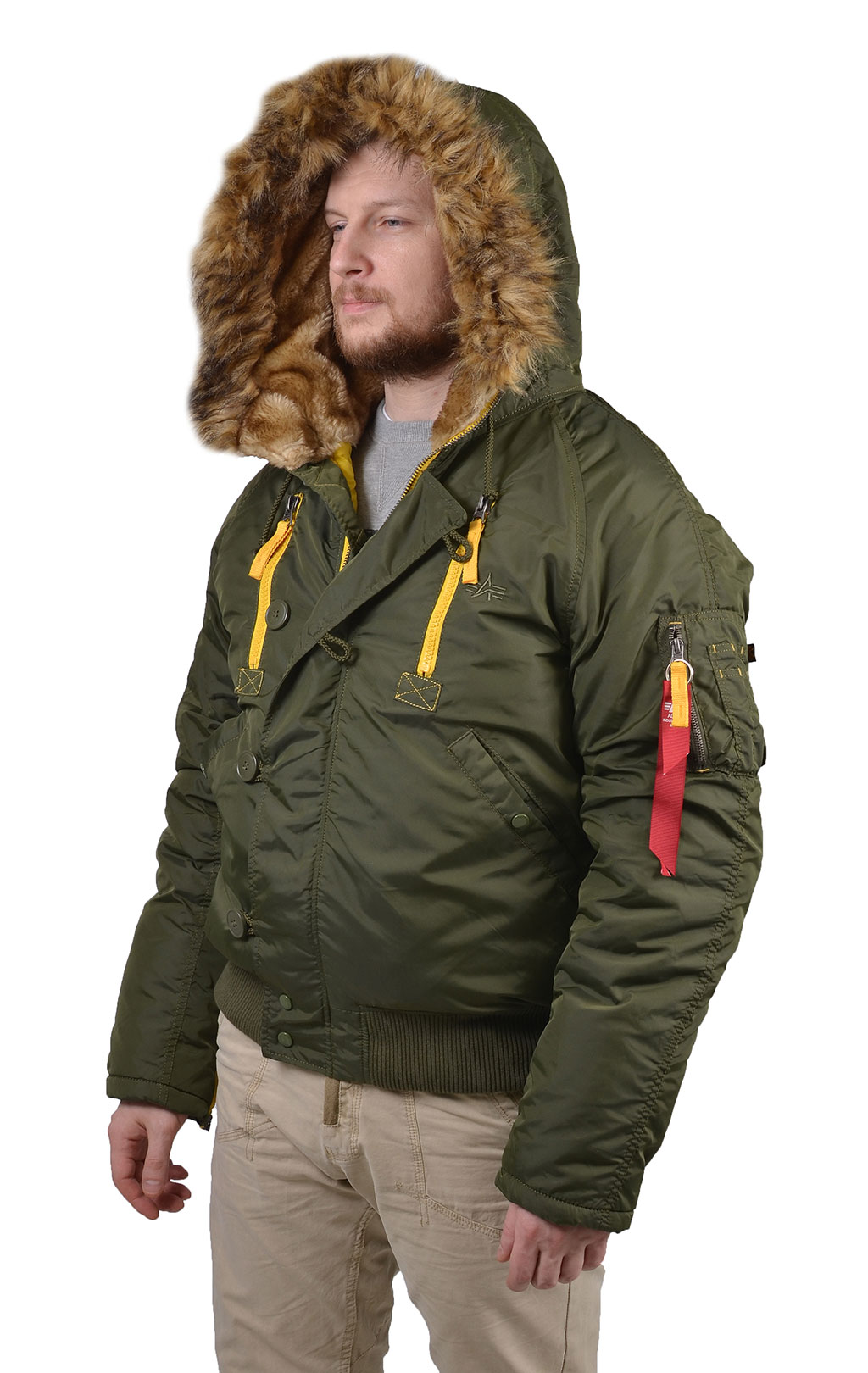 Аляска короткая ALPHA INDUSTRIES PPS N-2B dark green 