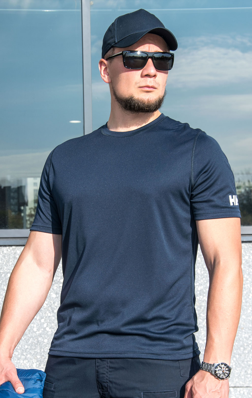 Термофутболка HELLY HANSEN HH TECH T-SHIRT 100%полиэстер FW 23/24 navy (48363) 