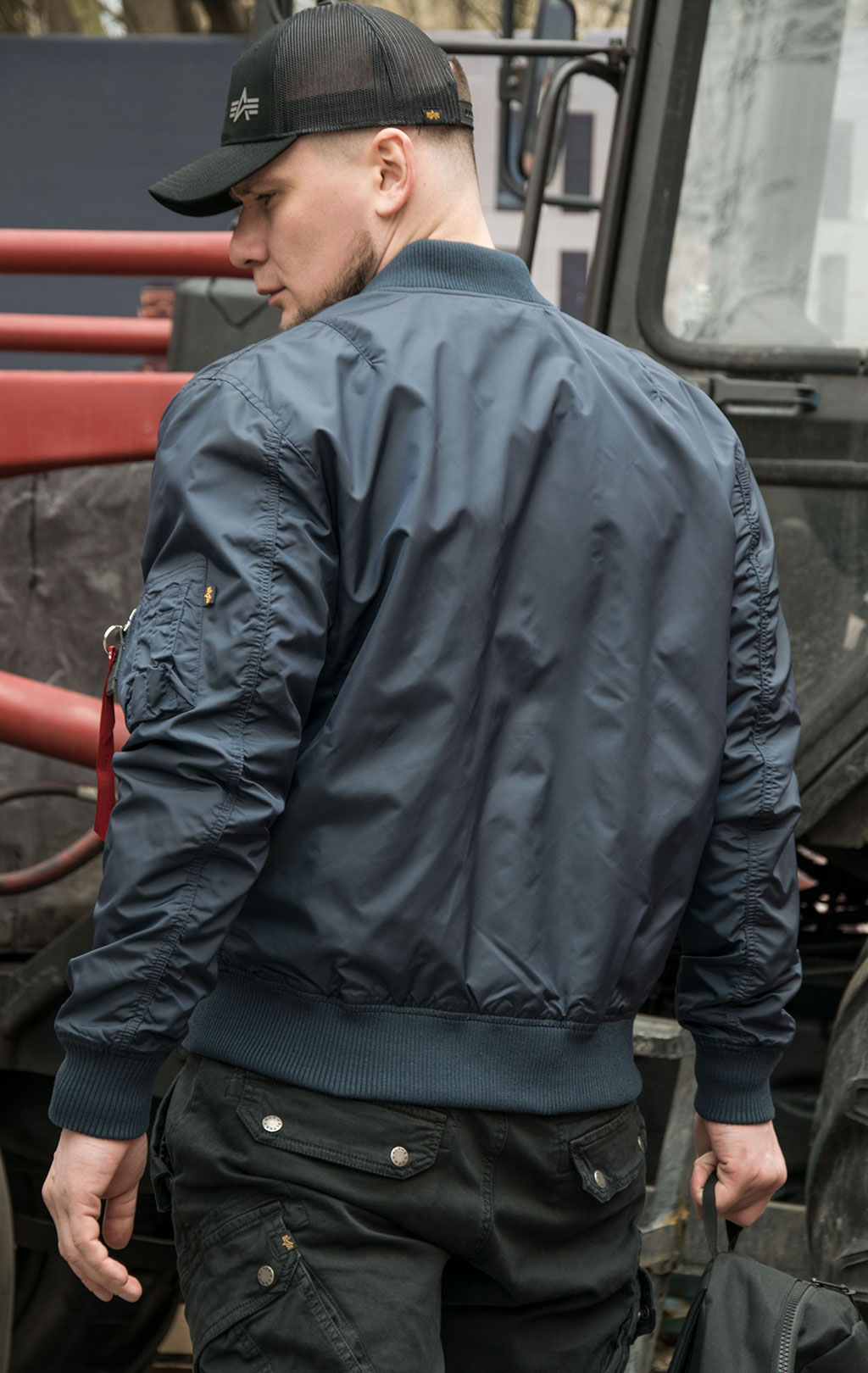 Ветровка-бомбер ALPHA INDUSTRIES TT MA-1 rep. blue 