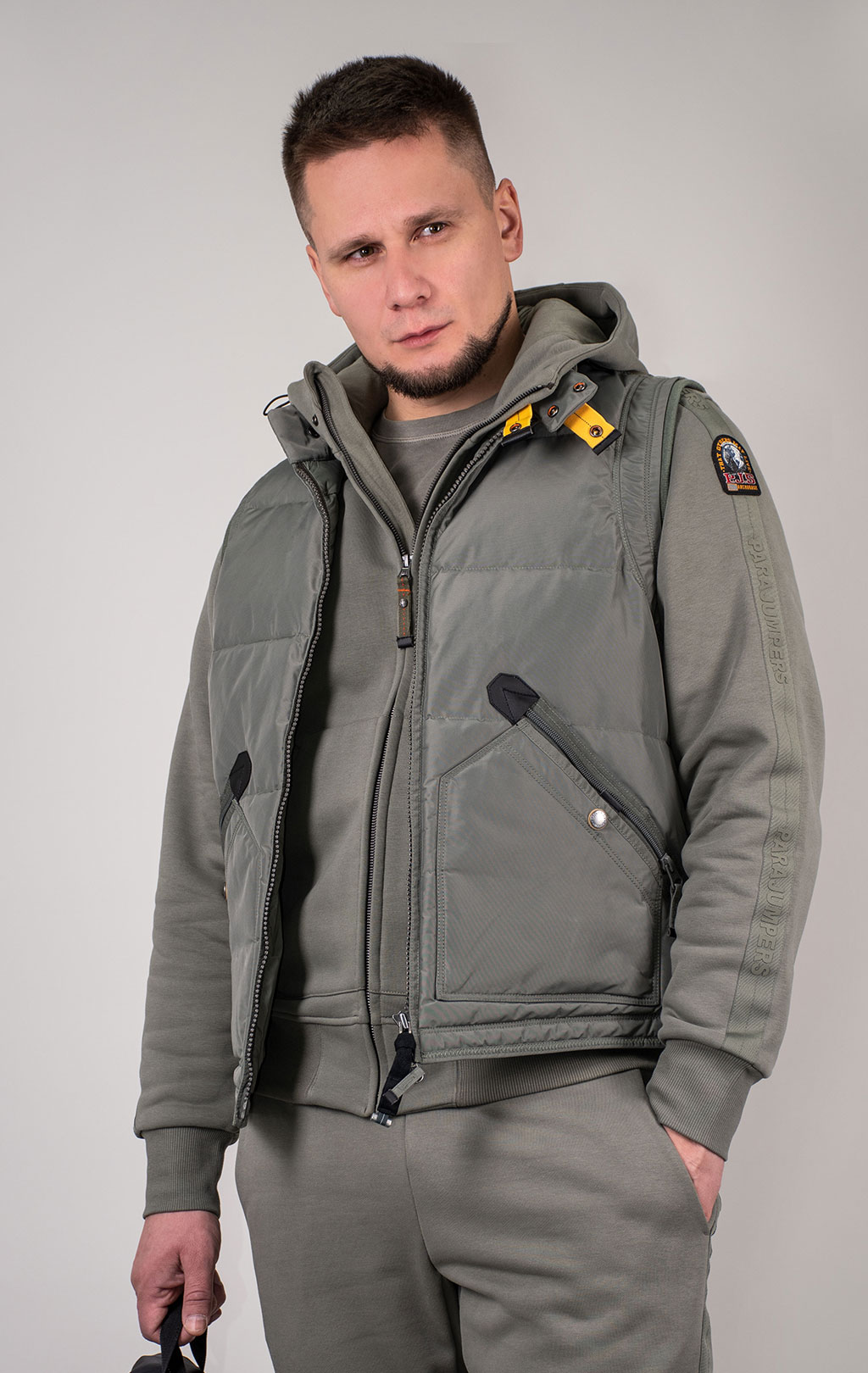 Жилет пуховой PARAJUMPERS KOBUK FW 24/25 thyme 