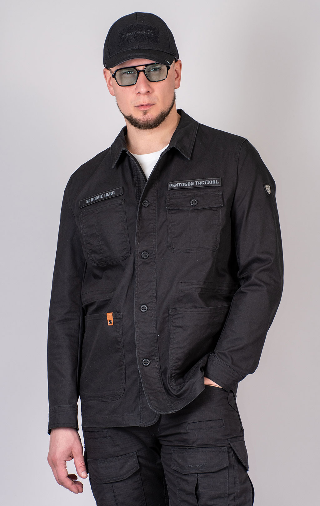 Ветровка Pentagon ROGUE HERO хлопок65% black 02027 
