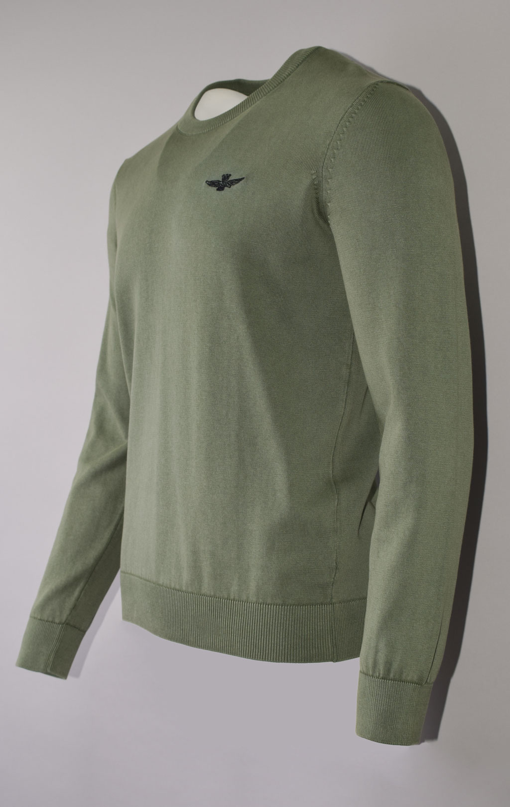 Свитер AERONAUTICA MILITARE SS 23/IN verde militare (MA 1424) 