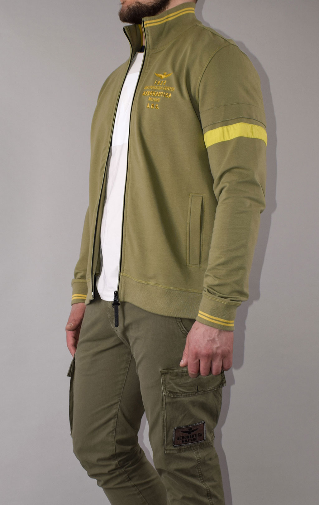 Олимпийка AERONAUTICA MILITARE SS 21/TR green (FE 1571) 