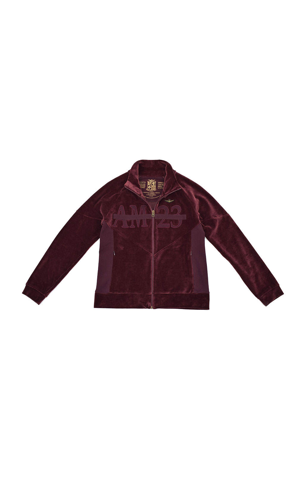 Женская толстовка на молнии AERONAUTICA MILITARE FW 19/20 bordeaux (FE 1454) 