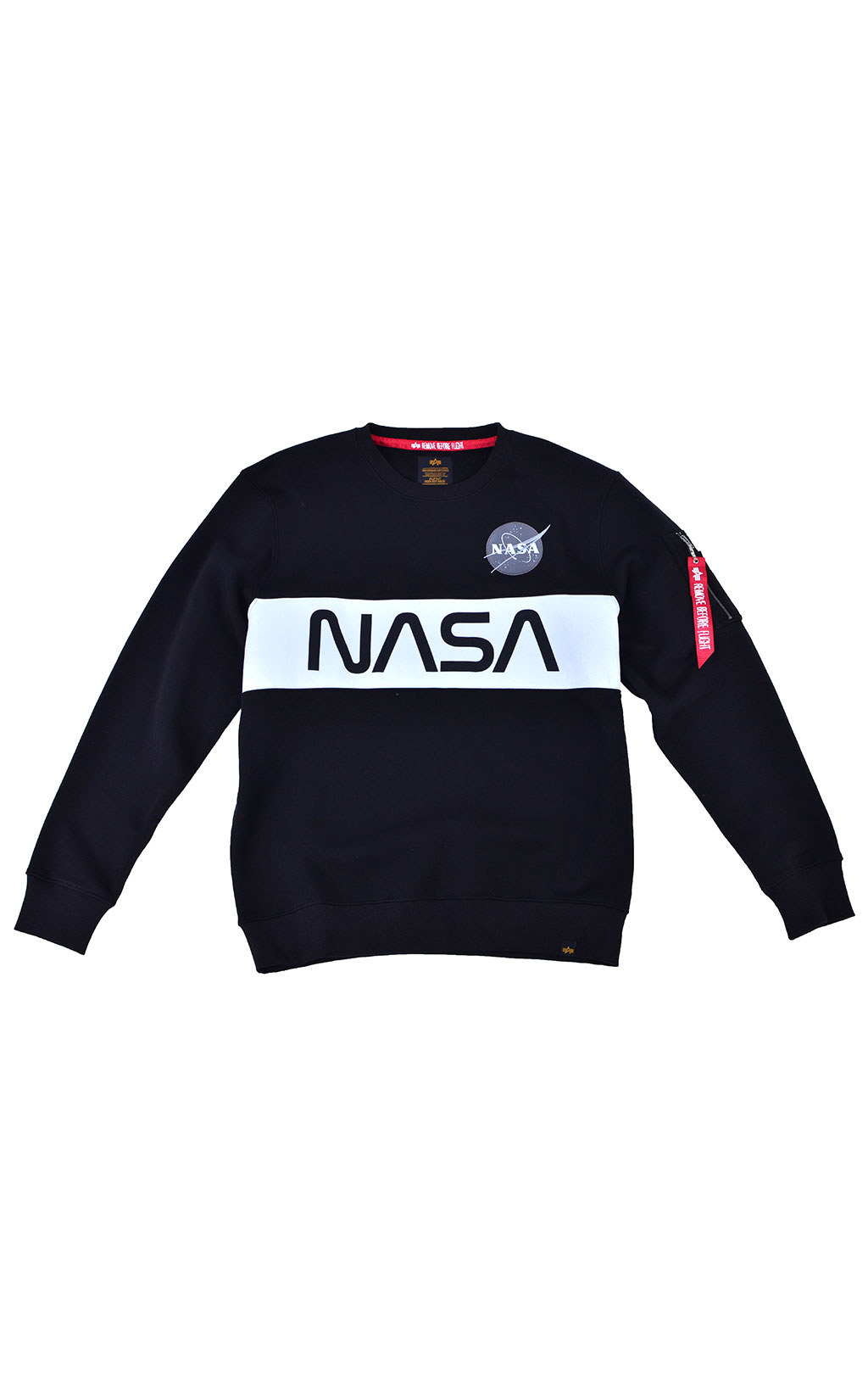 Свитшот ALPHA INDUSTRIES NASA Inlay black 