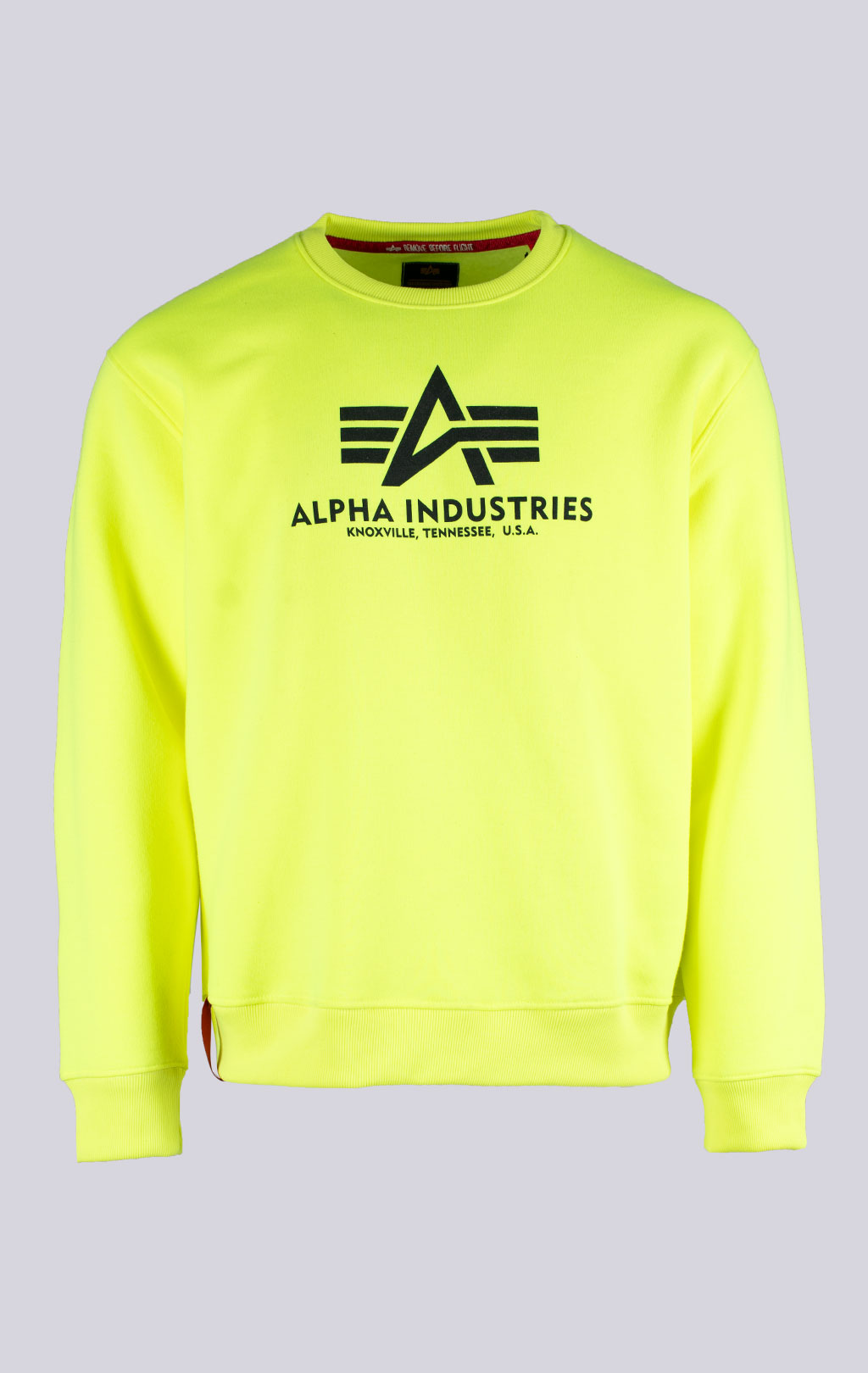 Свитшот ALPHA INDUSTRIES BASIC SWEATER neon/yellow 