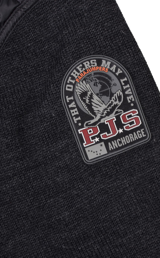 Толстовка PJS ILLUGA с капюшоном black melange 