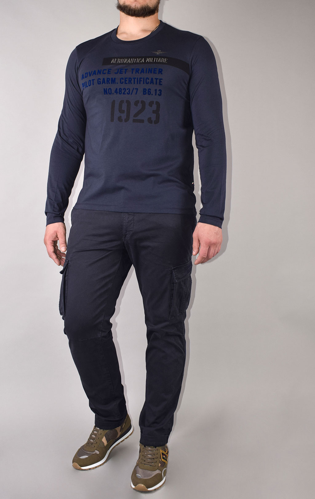 Лонгслив AERONAUTICA MILITARE FW 20/21/TR blue navy (TS 1785) 