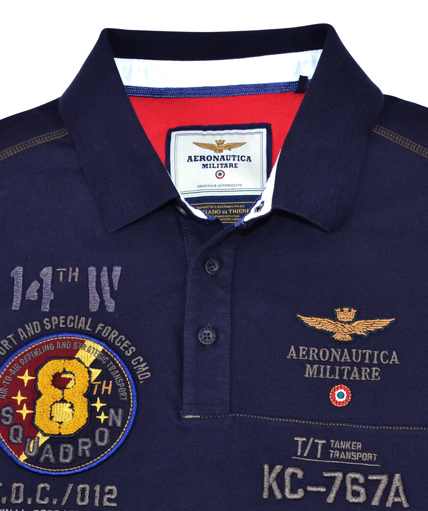 Футболка-поло AERONAUTICA MILITARE blue navy (PO 1206) 