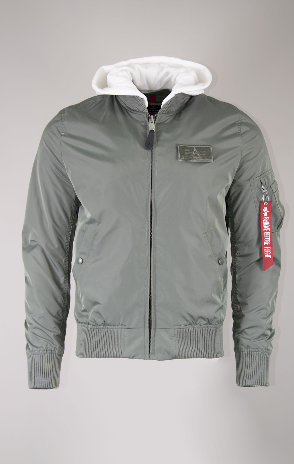 Куртка-бомбер лётная ALPHA INDUSTRIES D-Tec MA-1 vintage green 
