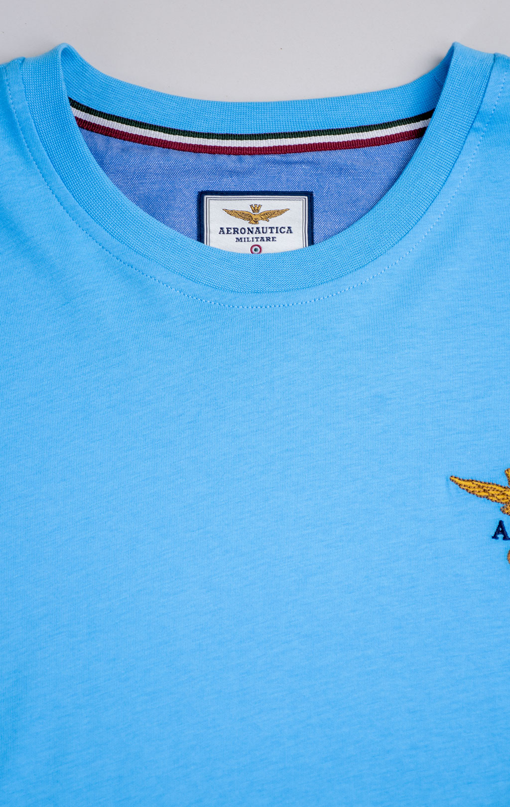 Футболка AERONAUTICA MILITARE big size SS 26/TR silver lake blue (TS 1580) 