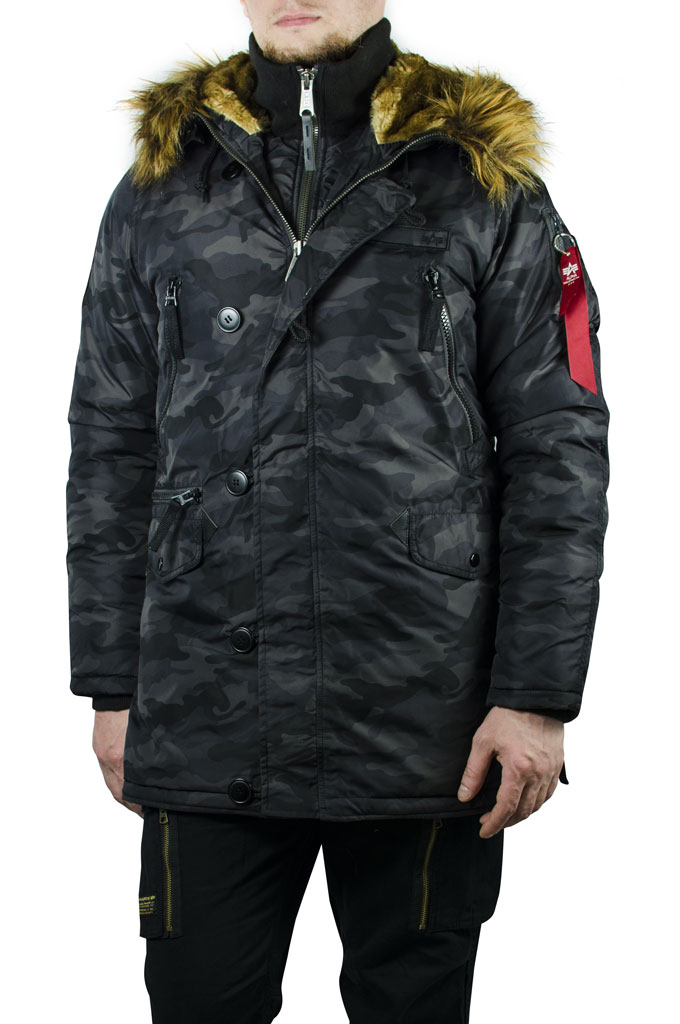 Аляска ALPHA INDUSTRIES PPS N-3B black camo 