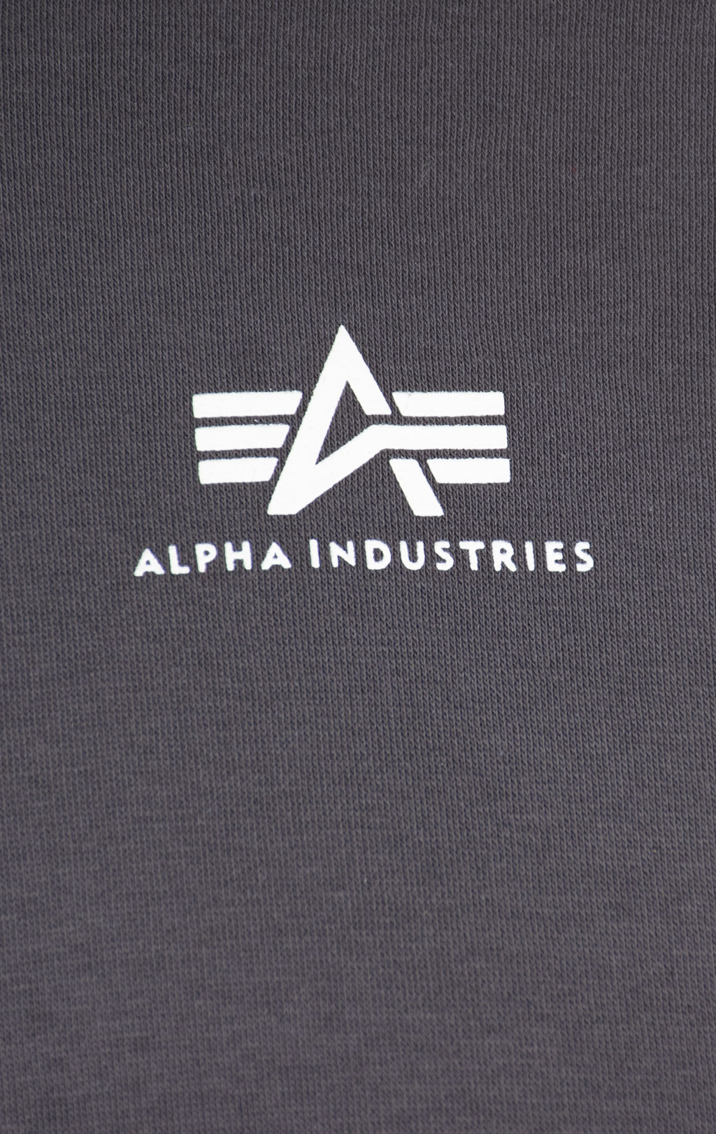 Толстовка ALPHA INDUSTRIES HALF ZIP SWEATER SMALL LOGO vintage grey 