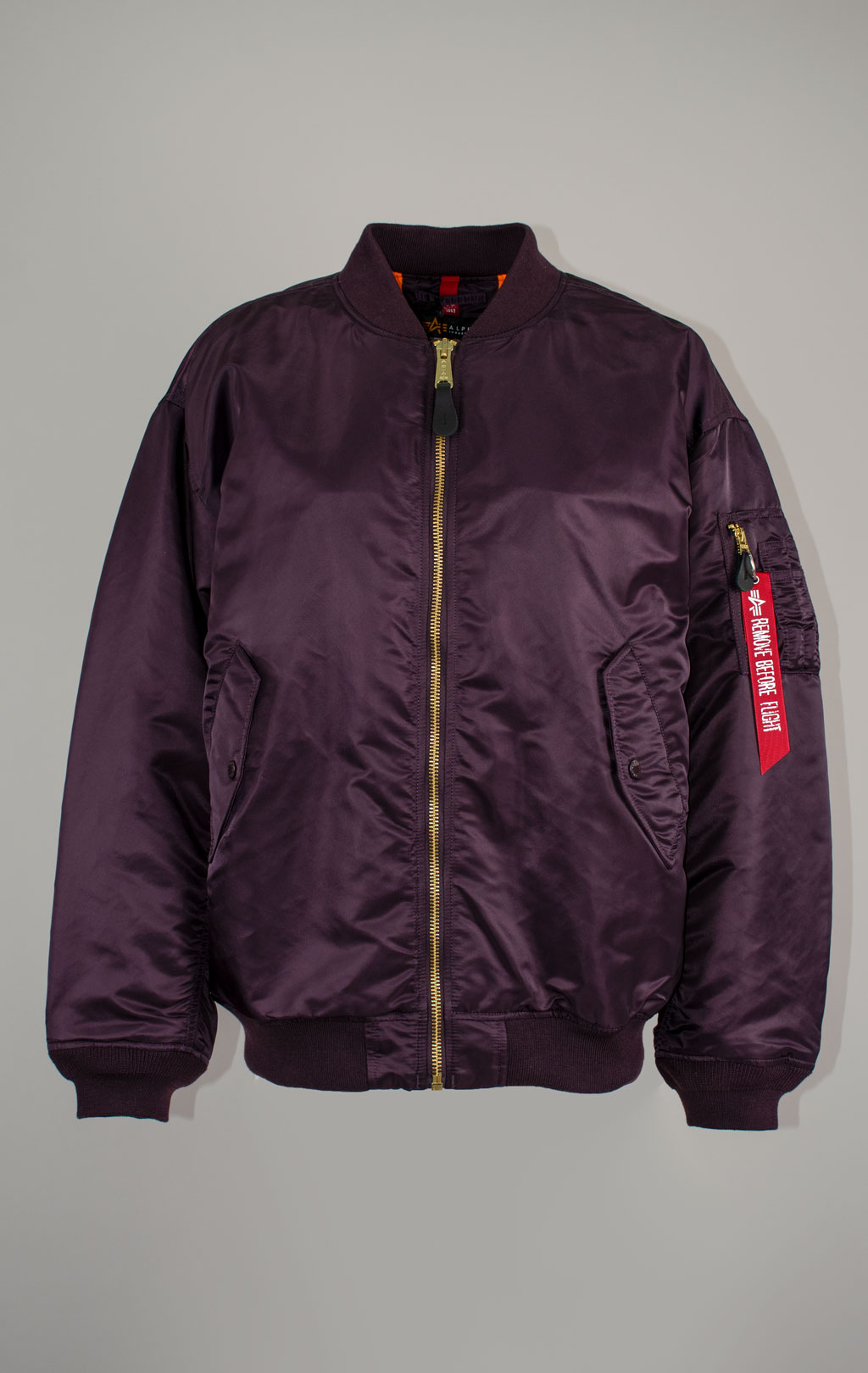 Женская куртка-бомбер лётная ALPHA INDUSTRIES CORE MA-1 plum 