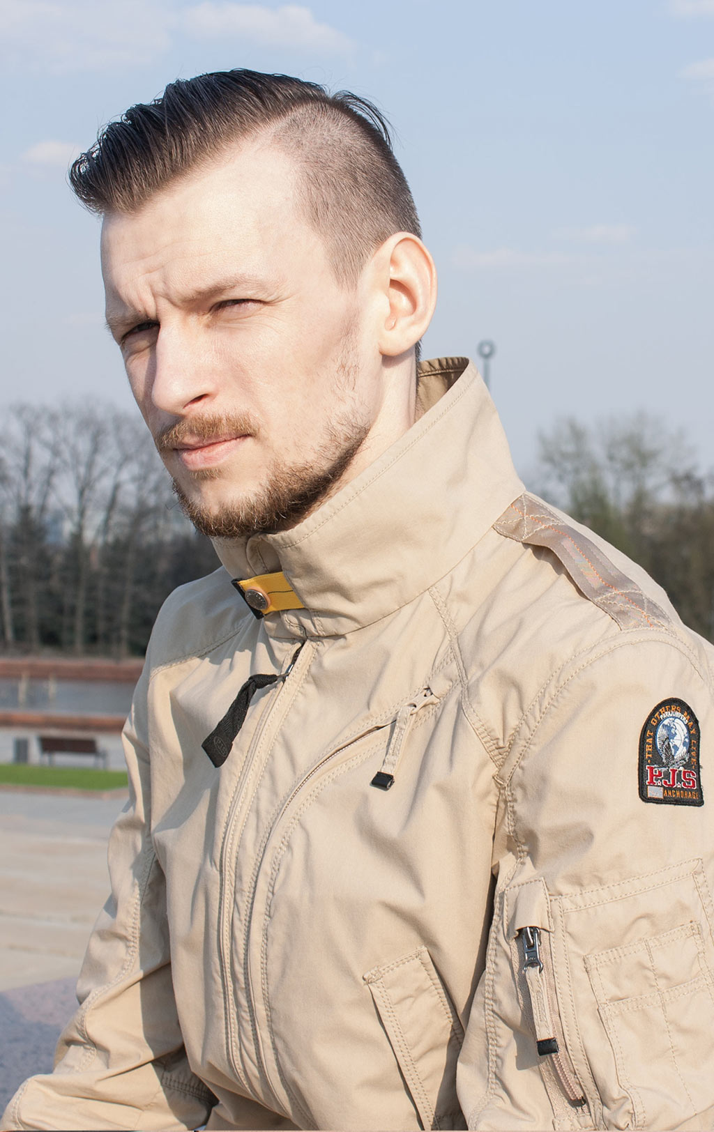 Ветровка-бомбер PARAJUMPERS JOE SS19 tan 