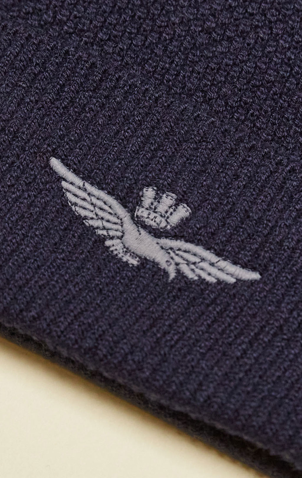 Шапка вязаная AERONAUTICA MILITARE FW 25/26/CN blue navy (CU 0086) 