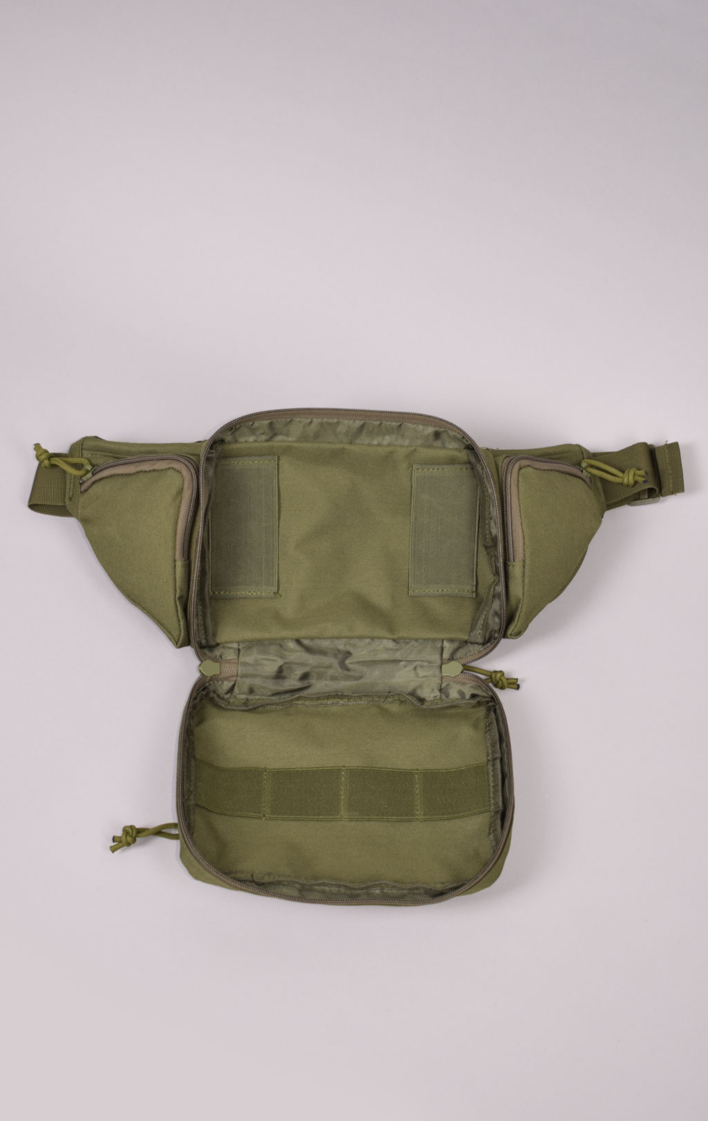 Сумка поясная тактическая SABADO MOLLE Velcro 20x110x15 green b-9038 