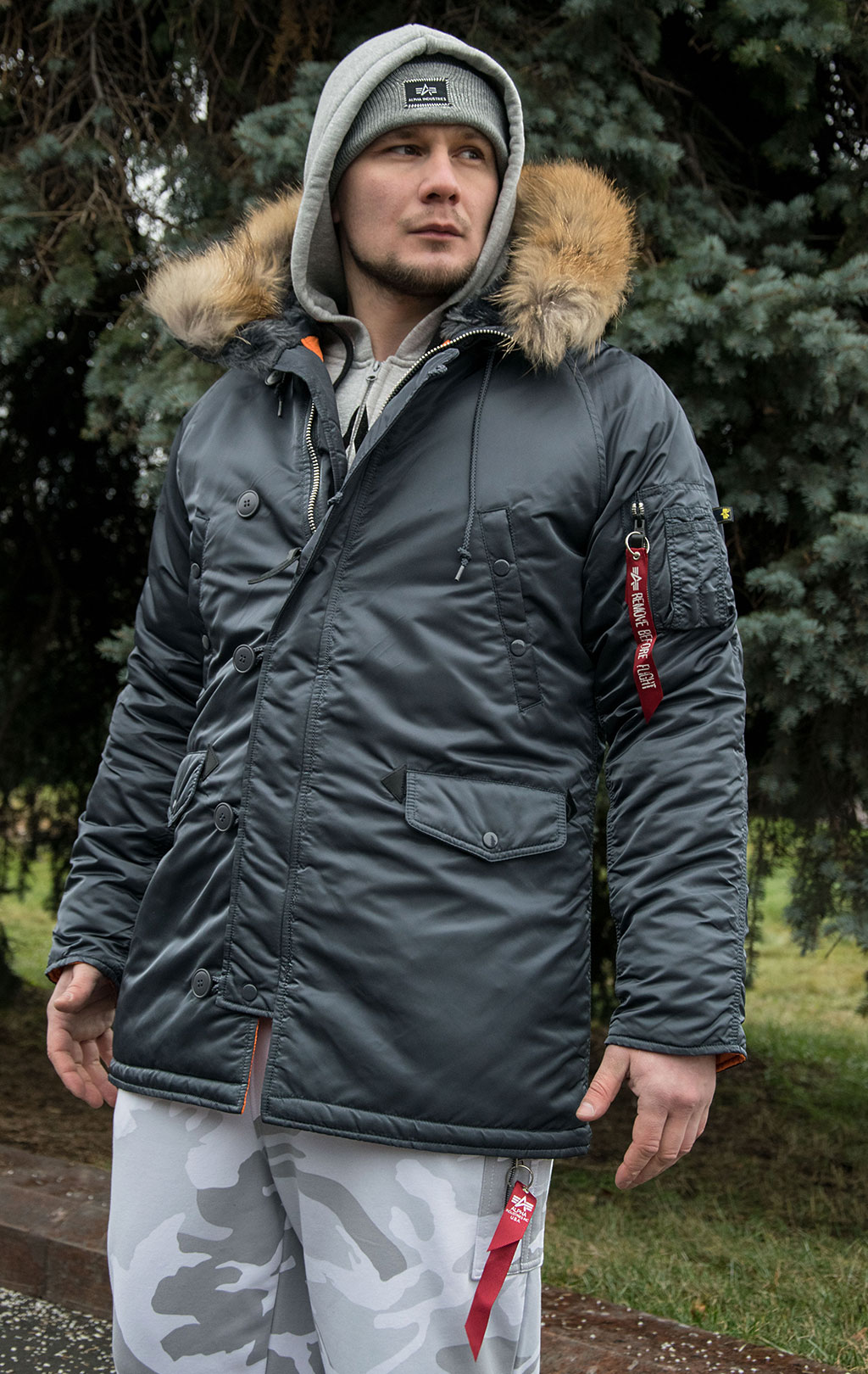 Alpha industries slim fit outlet