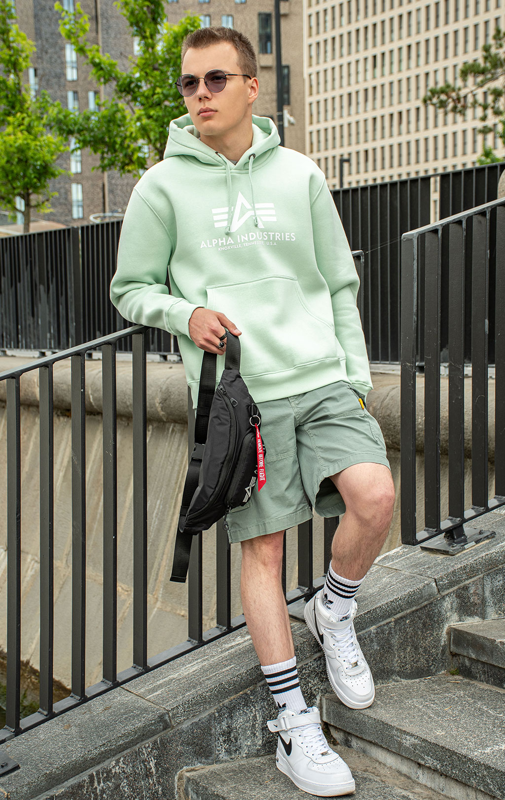 Толстовка ALPHA INDUSTRIES BASIC HOODY mint 