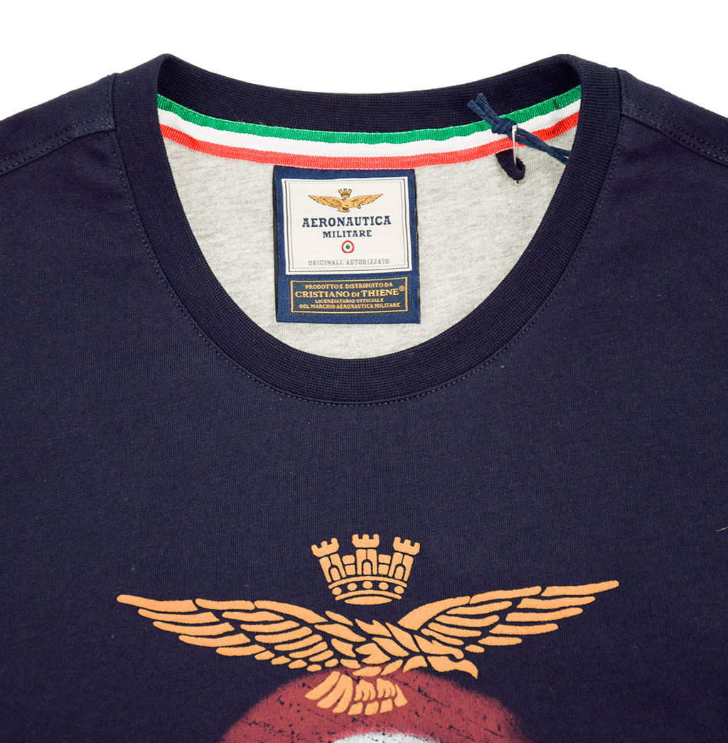 Футболка AERONAUTICA MILITARE SS 19/PT blue navy (TS 1617) 