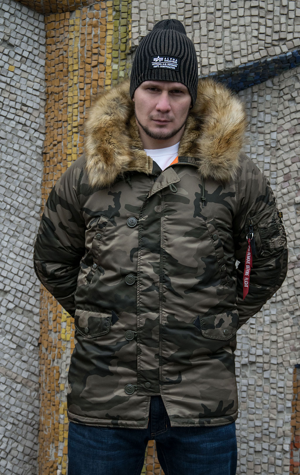 Аляска ALPHA INDUSTRIES VF 59 N-3B olive camo 