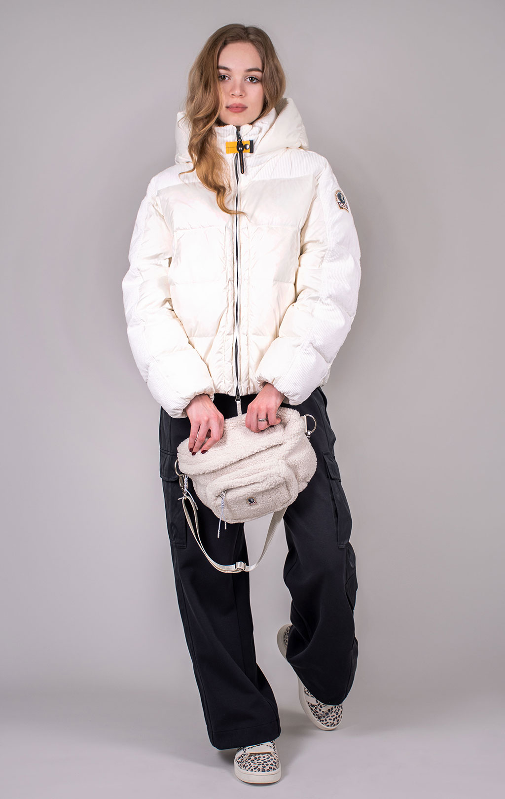 Женская куртка-пуховик PARAJUMPERS MIRROR вельвет FW 24/25 purity 