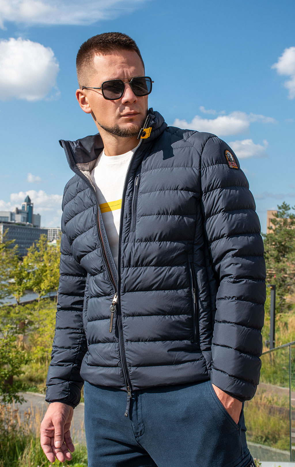 Куртка-пуховик лёгкая PARAJUMPERS UGO FW 25/26 blue navy 
